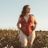 All Lace Amour Halter Bodysuit