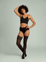 Backseam Sheer Thigh Highs