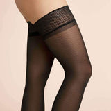Chevron Sheer Thigh Highs