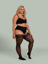 Backseam Sheer Thigh Highs