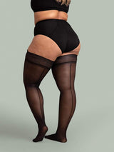 Backseam Sheer Thigh Highs