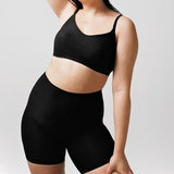 Soft Stretch High Waist Mid-Thigh Short