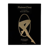 Gold Back Seam Stocking in Black