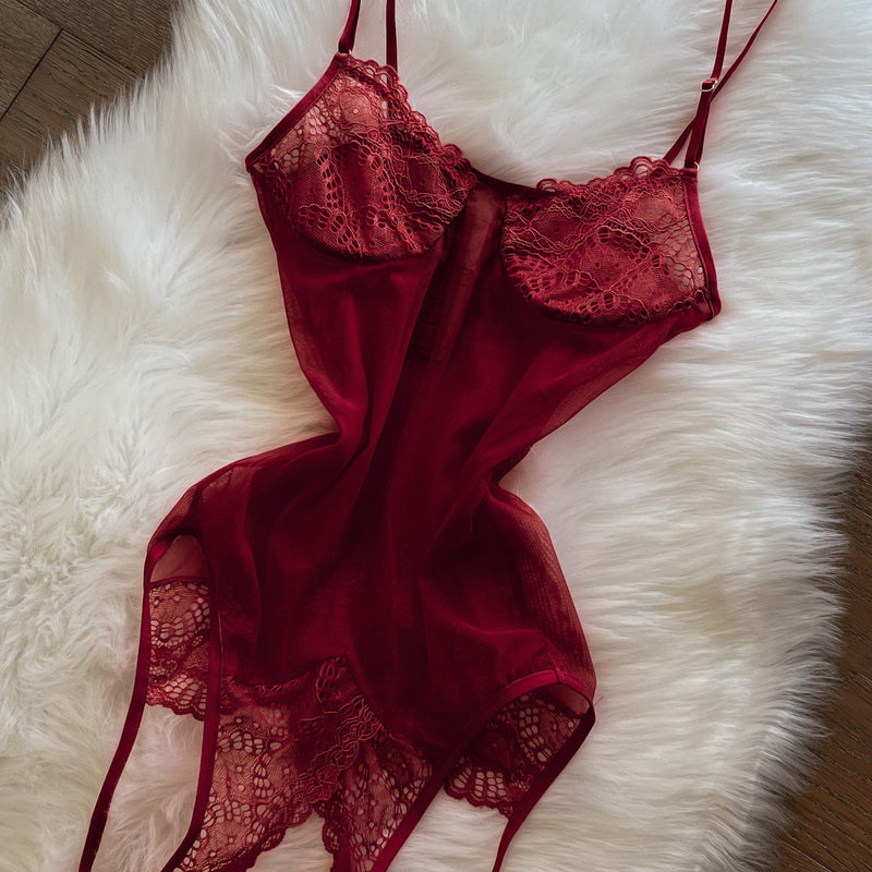 Buy Only Hearts Whisper Sweet Nothings Coucou Bodysuit Red online