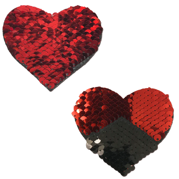 Pastease Nip Red Sequin Heart