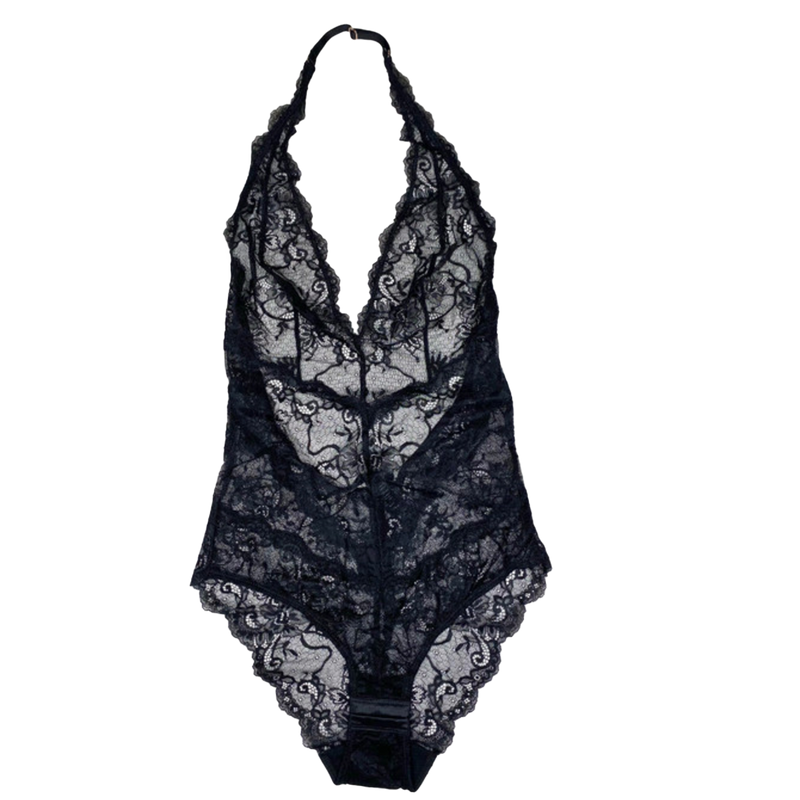 All Lace Amour Halter Bodysuit