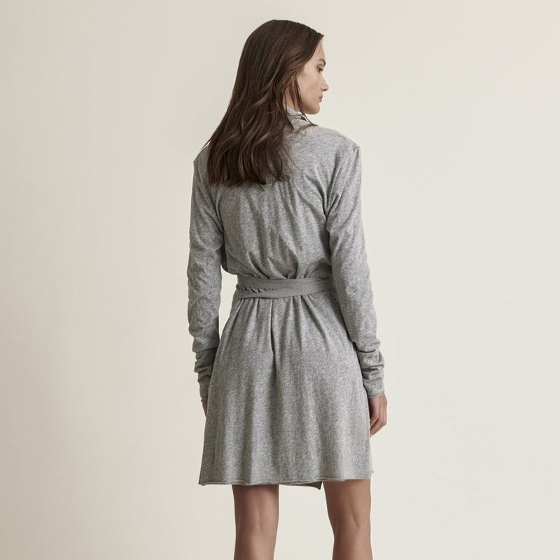 Double Layer Robe in Heather Grey
